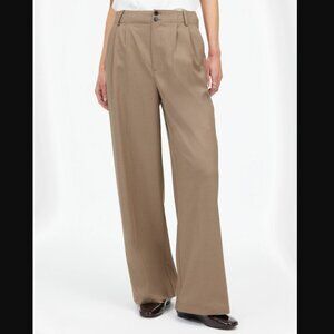 Madewell Harlow Wide Leg Pant in Brushed Twill Vintage Khaki NWT